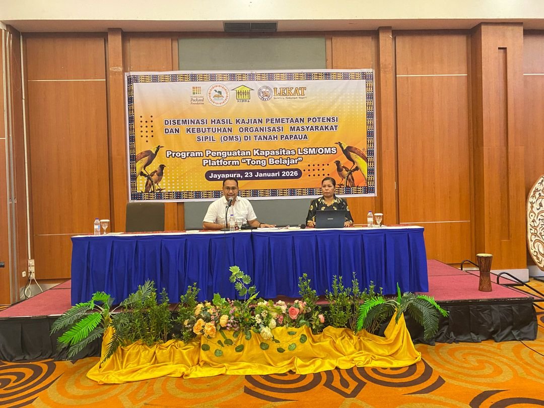 Diseminasi Hasil Kajian Pemetaan Potensi Organisasi Masyarakat Sipil di Tanah Papua (23 Januari 2026)