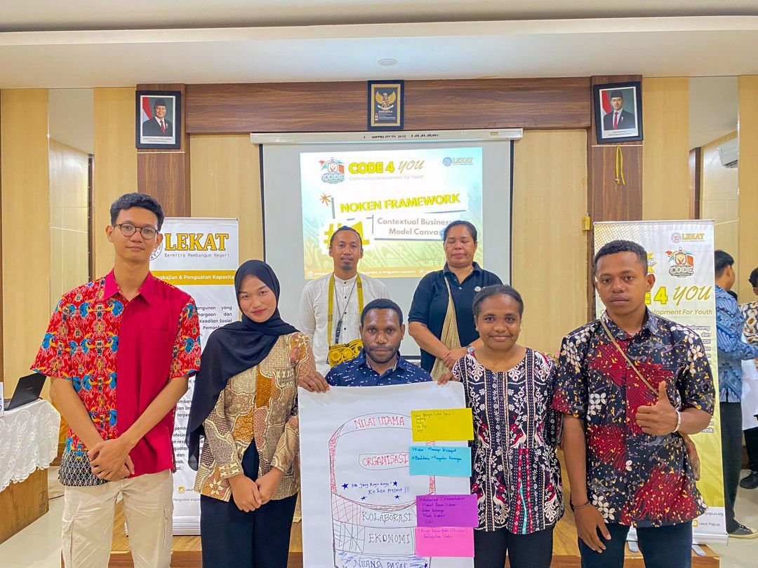 Code 4 You #1 Noken Framework:Business Model Canvas Kontekstual