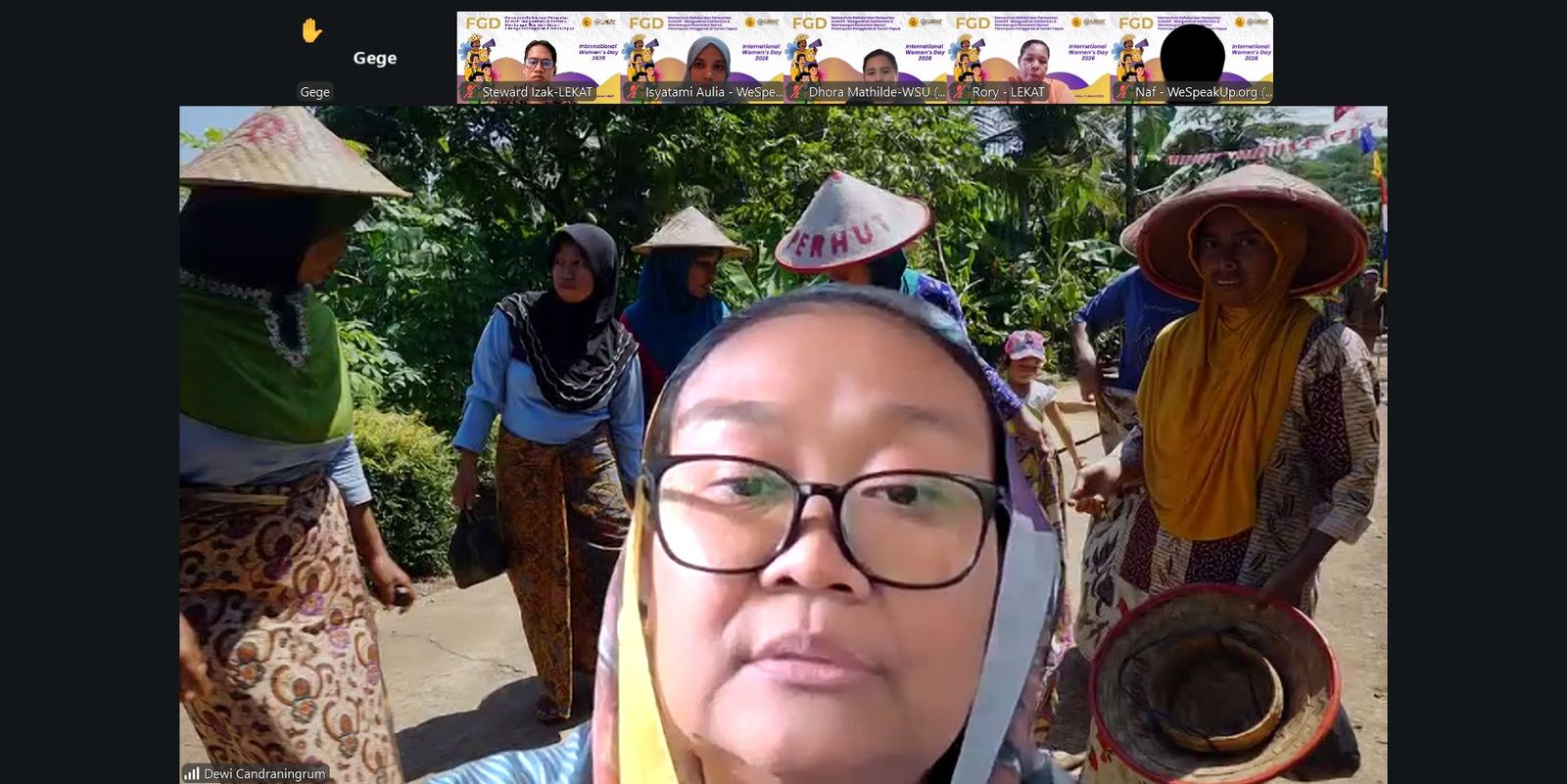 Focus Group Discussion (FGD) Online "MENGUATKAN SOLIDARITAS & MEMBANGUN EKOSISTEM NARASI PEREMPUAN PENGGERAK DI TANAH PAPUA" (11 Maret 2026)